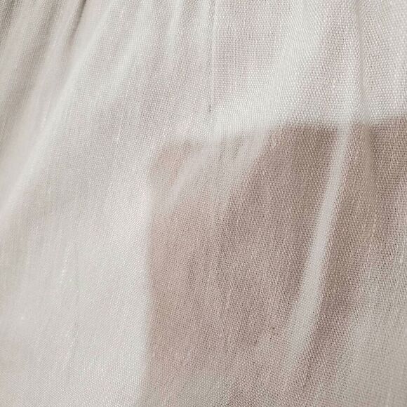 J Jill Love Linen Women's Side Zip Stone Buttons Ankel Cropped Pants M - Picture 3 of 7